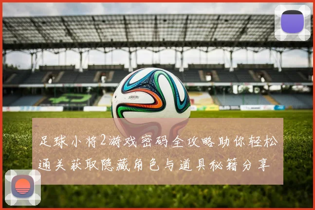 足球小将2游戏密码全攻略助你轻松通关获取隐藏角色与道具秘籍分享